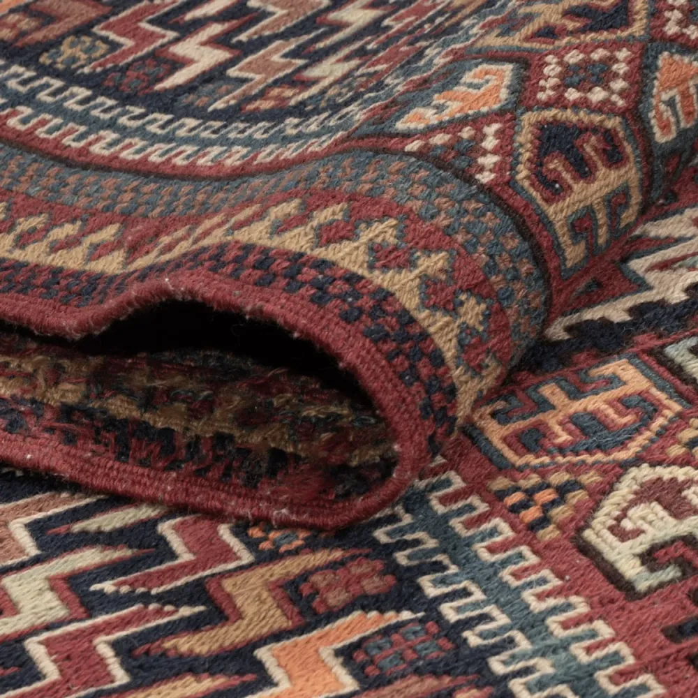 Kelimteppe - Orientalsk - Soumak - 215 x 155 cm - mørk beige
