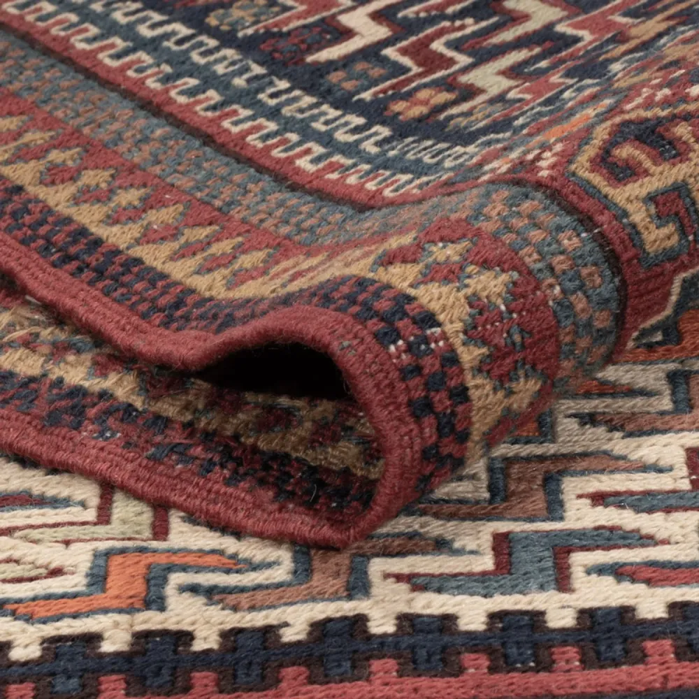Kelimteppe - Orientalsk - Soumak - 215 x 159 cm - mørk beige