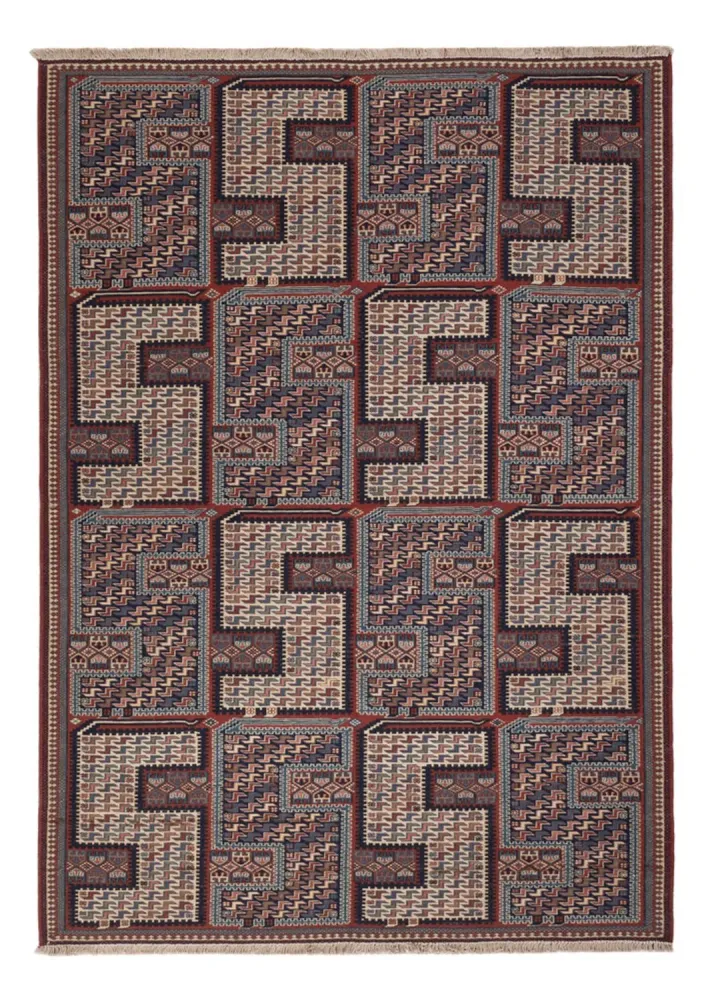 Kelimteppe - Orientalsk - Soumak - 223 x 156 cm - mørk beige