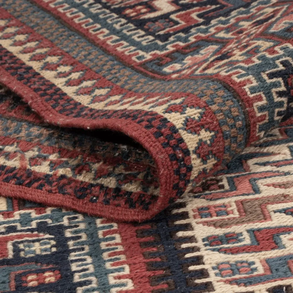 Kelimteppe - Orientalsk - Soumak - 223 x 156 cm - mørk beige