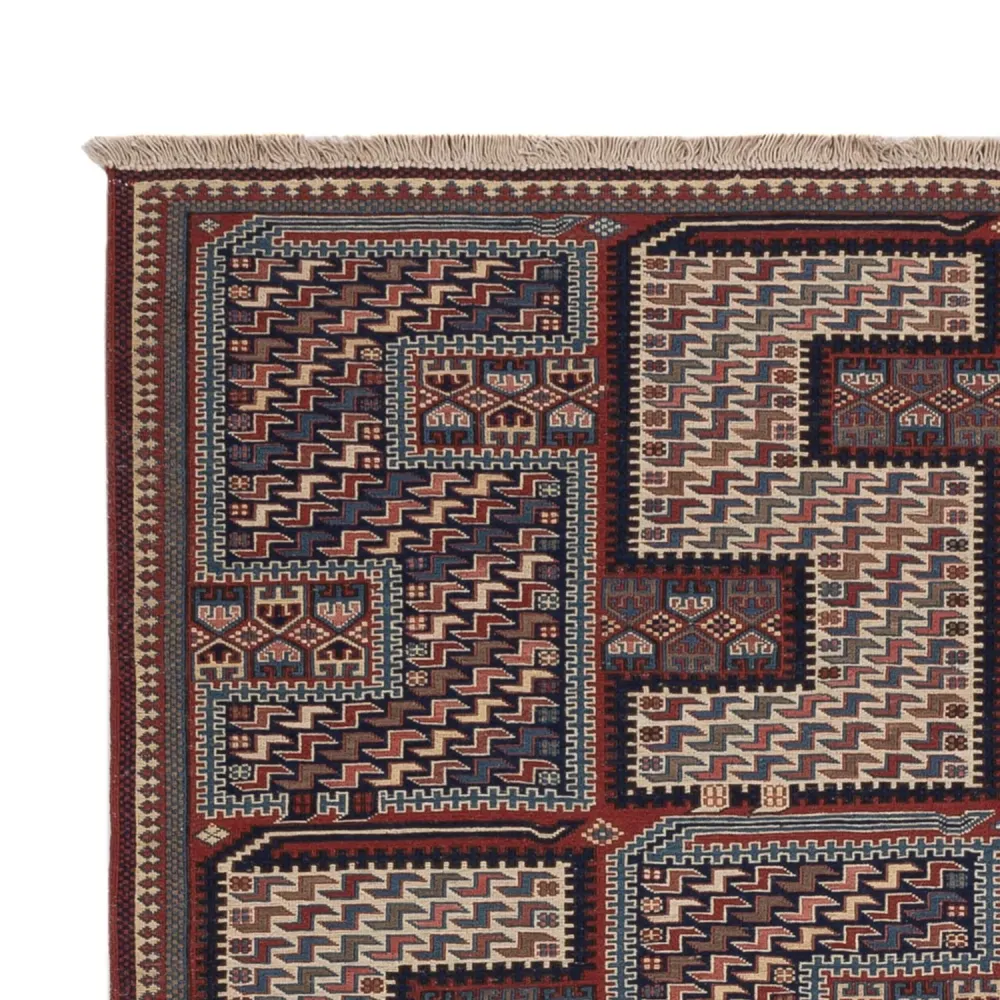 Kelimteppe - Orientalsk - Soumak - 223 x 156 cm - mørk beige