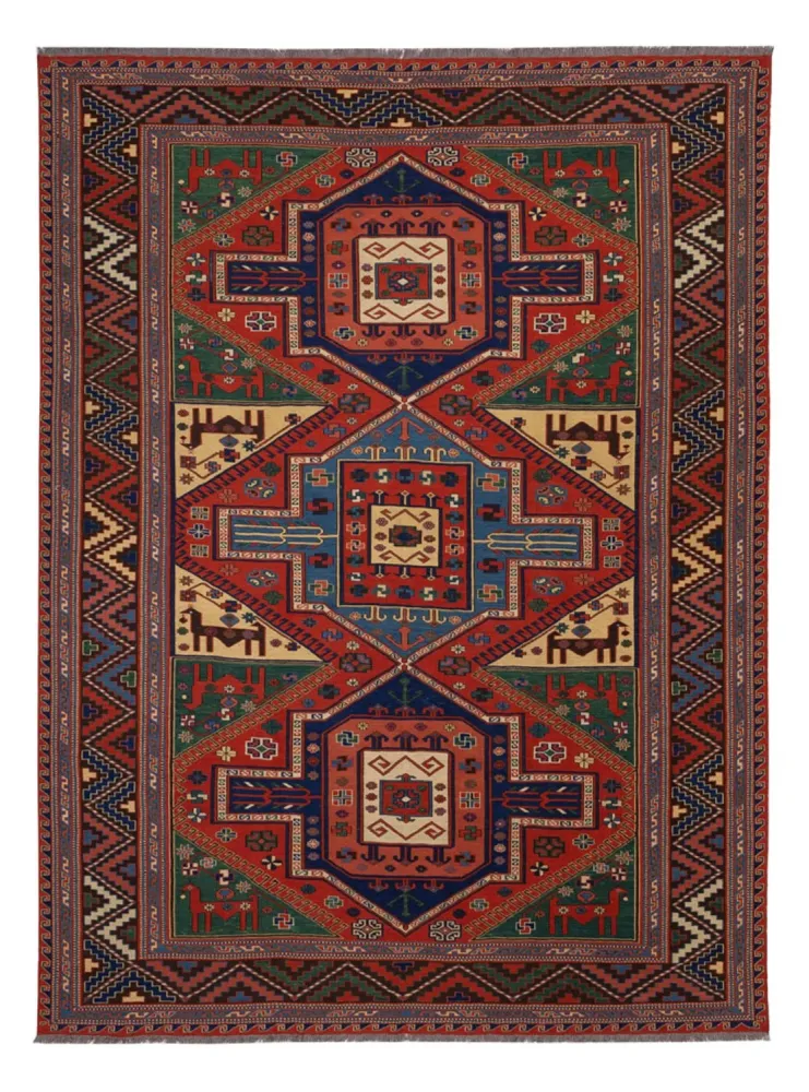 Kelimteppe - Orientalsk - Soumak - 276 x 205 cm - rød