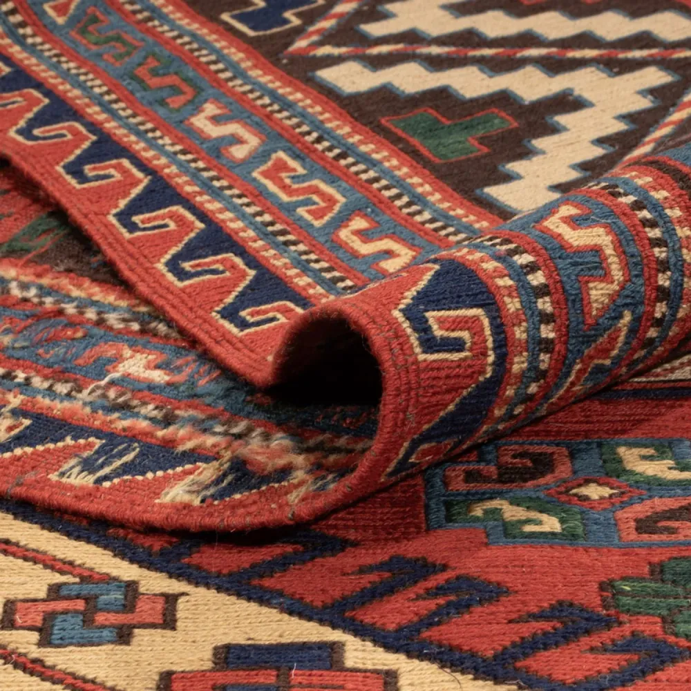 Kelimteppe - Orientalsk - Soumak - 276 x 205 cm - rød