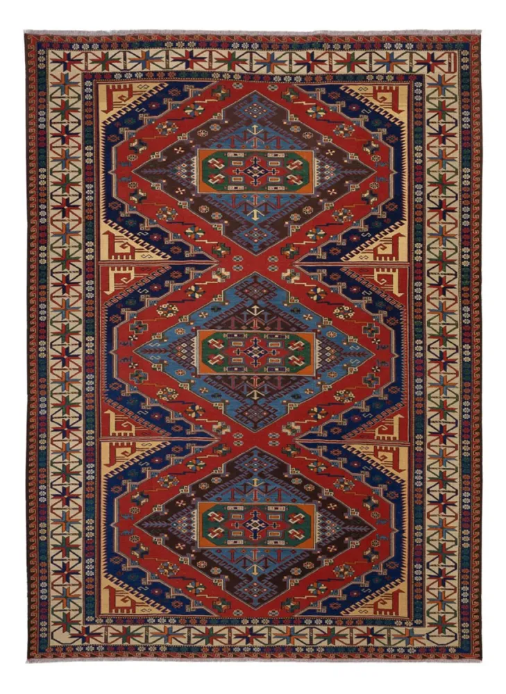 Kelimteppe - Orientalsk - Soumak - 281 x 203 cm - rød