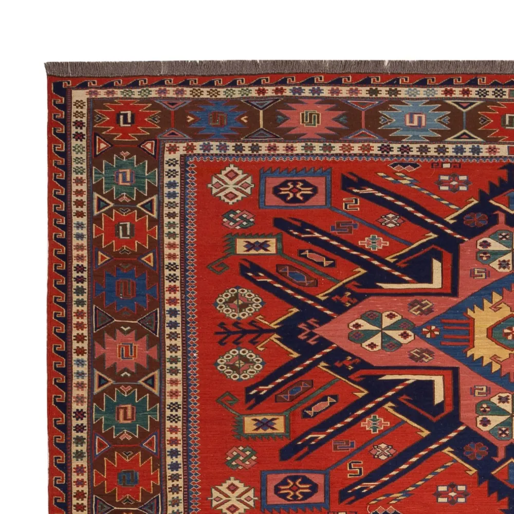 Kelimteppe - Orientalsk - Soumak - 282 x 198 cm - rød