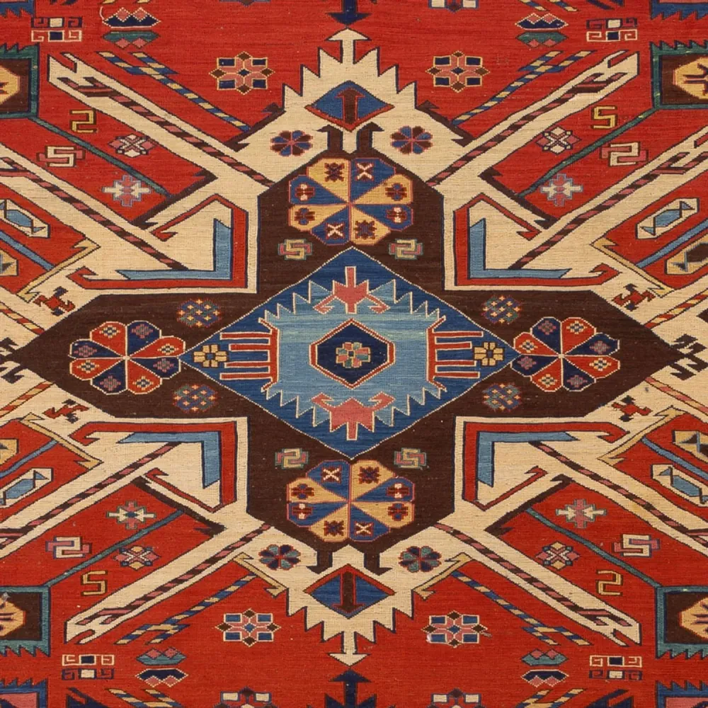 Kelimteppe - Orientalsk - Soumak - 282 x 198 cm - rød