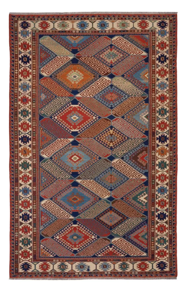Kelimteppe - Orientalsk - Soumak - 291 x 189 cm - flerfarget