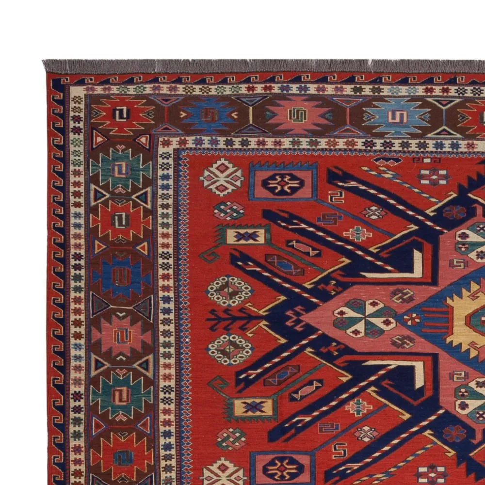 Kelimteppe - Orientalsk - Soumak - 292 x 218 cm - rød