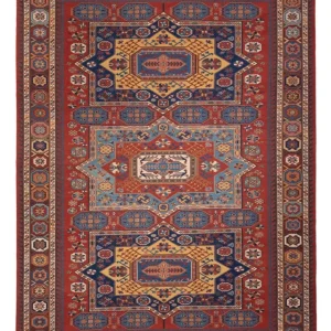 Kelimteppe - Orientalsk - Soumak - 329 x 256 cm - rød