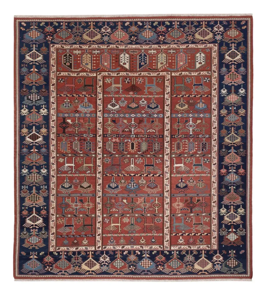 Kelimteppe - Orientalsk - Soumak square - 205 x 192 cm - rust