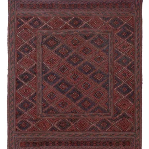 Kelimteppe - Orientalsk square - 146 x 126 cm - flerfarget