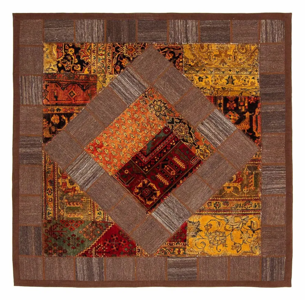 Kelimteppe - Orientalsk square - 180 x 179 cm - flerfarget