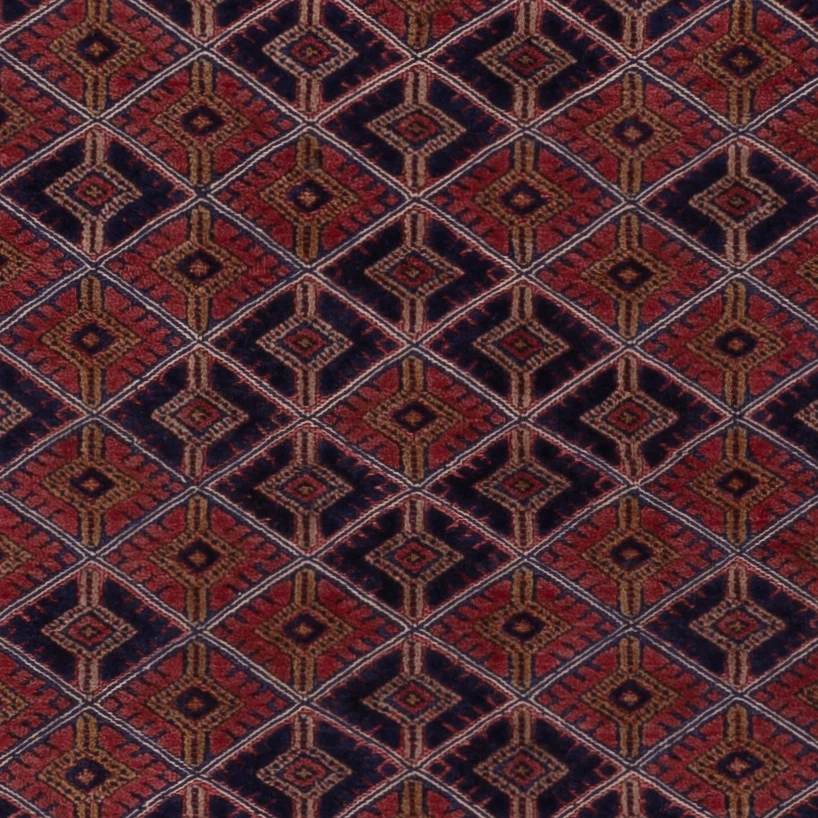 Kelimteppe - Orientalsk square - 183 x 157 cm - mørk rød