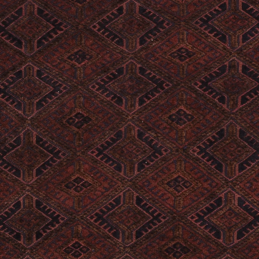 Kelimteppe - Orientalsk square - 189 x 156 cm - mørk rød