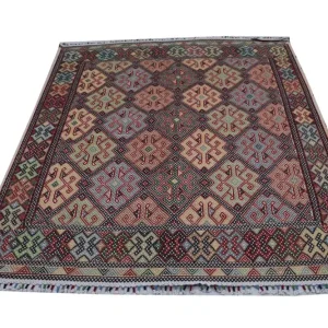 Kelimteppe - Orientalsk square - 205 x 178 cm - blå
