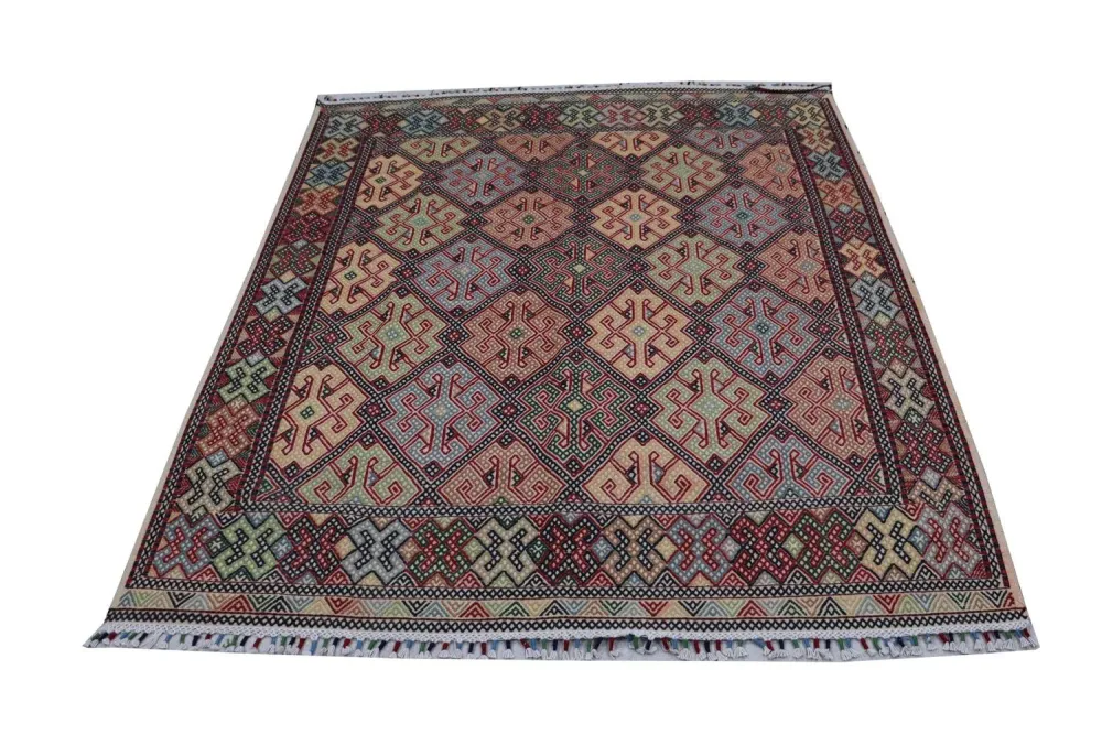 Kelimteppe - Orientalsk square - 205 x 178 cm - blå