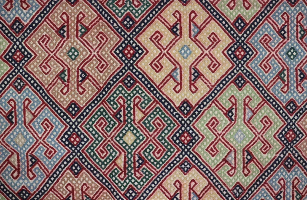 Kelimteppe - Orientalsk square - 205 x 178 cm - blå