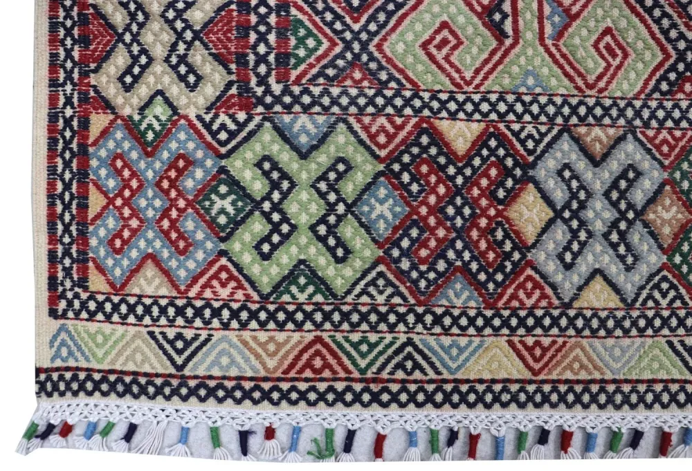 Kelimteppe - Orientalsk square - 205 x 178 cm - blå