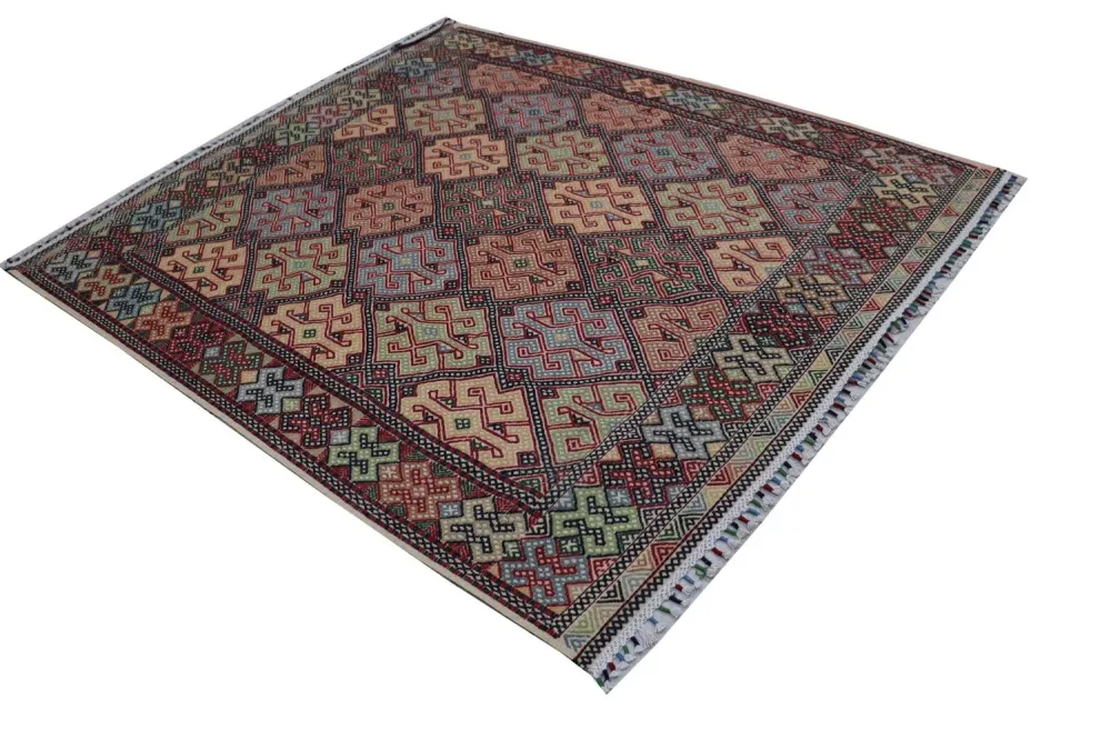 Kelimteppe - Orientalsk square - 205 x 178 cm - blå