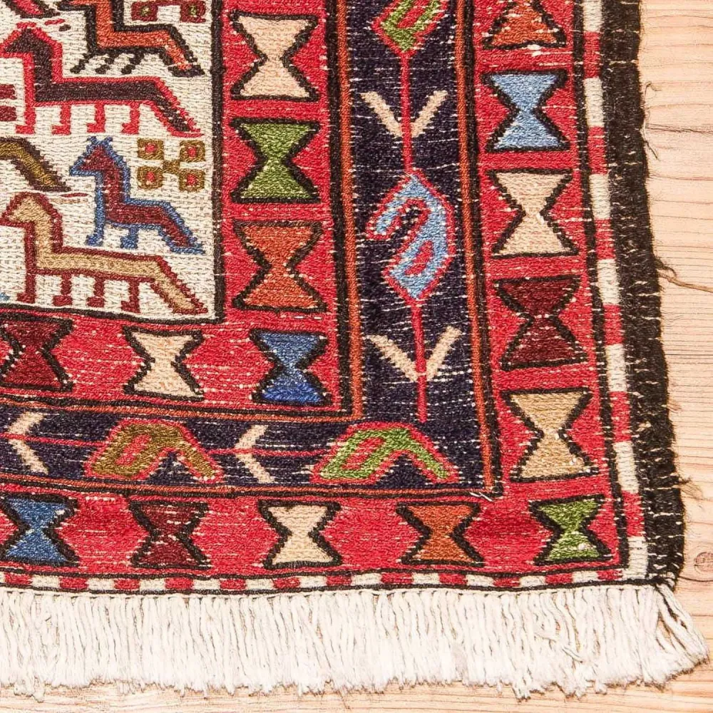 Kelimteppe - Orientalsk square - 99 x 95 cm - beige
