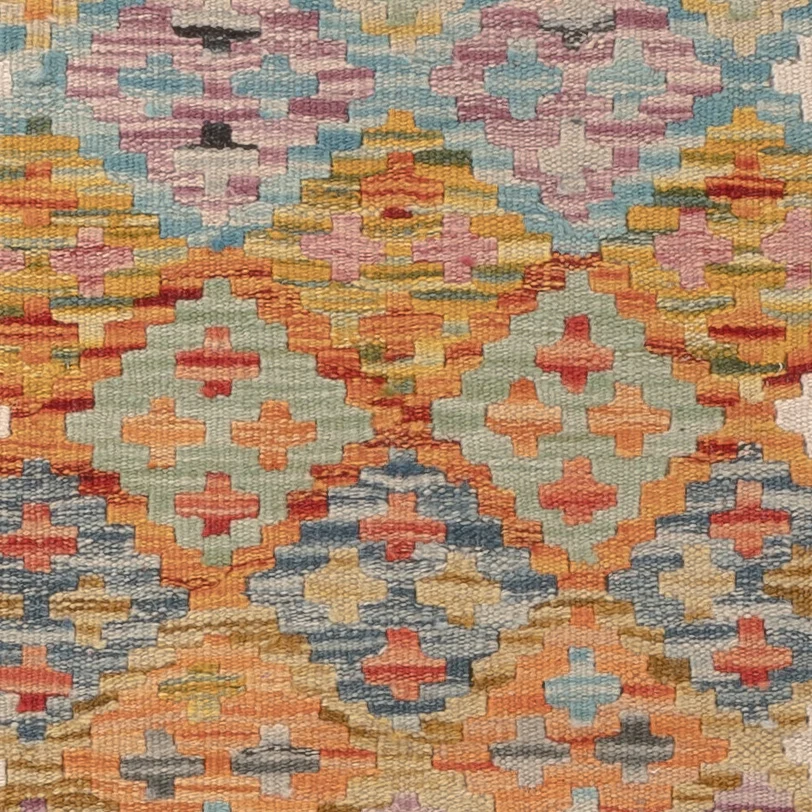 Kelimteppe - Splash - 124 x 84 cm - flerfarget