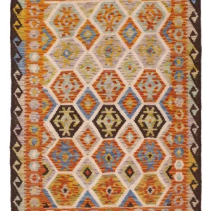 Kelimteppe - Splash - 147 x 103 cm - farget