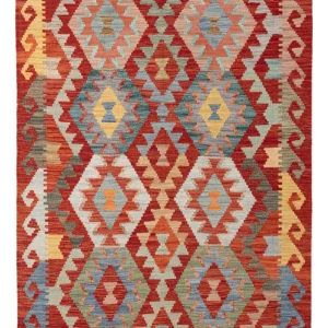 Kelimteppe - Splash - 148 x 106 cm - farget