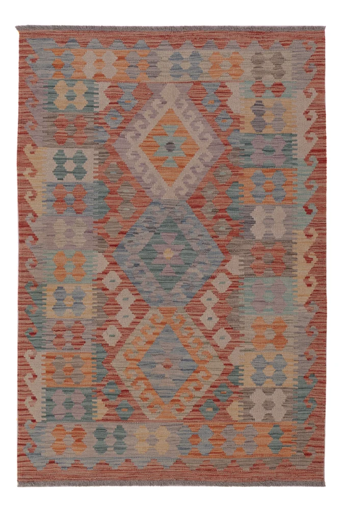 Kelimteppe - Splash - 149 x 102 cm - flerfarget