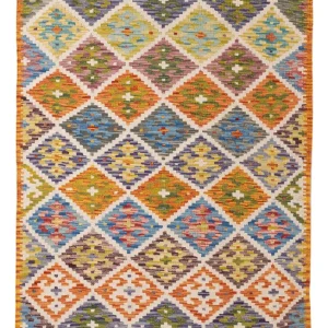 Kelimteppe - Splash - 150 x 98 cm - farget