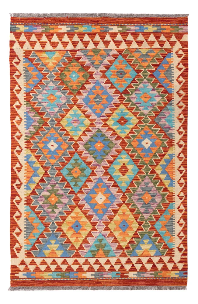 Kelimteppe - Splash - 153 x 99 cm - farget