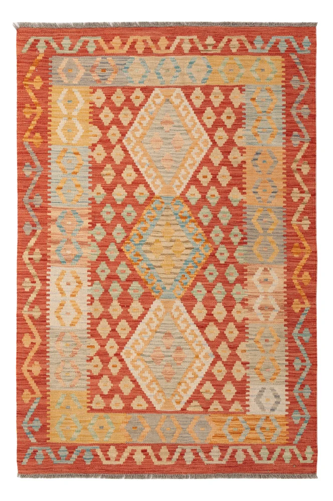 Kelimteppe - Splash - 154 x 101 cm - farget