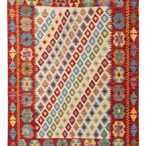 Kelimteppe - Splash - 155 x 102 cm - farget