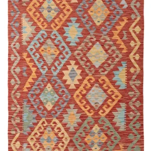 Kelimteppe - Splash - 156 x 104 cm - farget