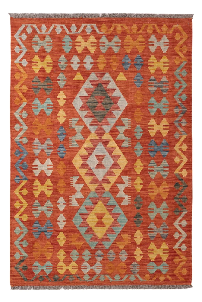 Kelimteppe - Splash - 157 x 101 cm - farget