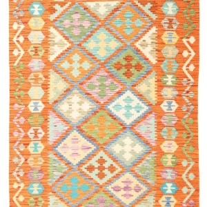 Kelimteppe - Splash - 165 x 100 cm - flerfarget