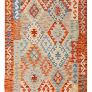 Kelimteppe - Splash - 170 x 122 cm - flerfarget