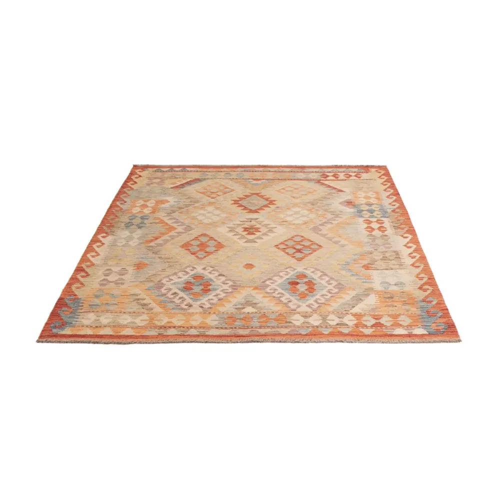 Kelimteppe - Splash - 170 x 132 cm - flerfarget