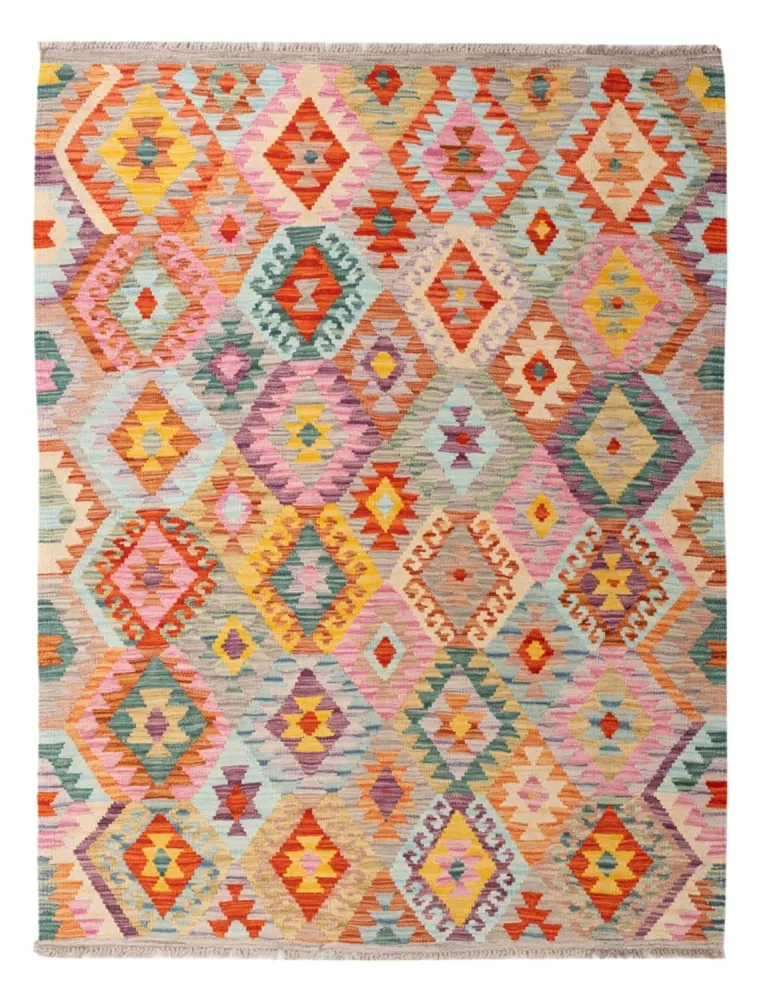Kelimteppe - Splash - 171 x 133 cm - flerfarget
