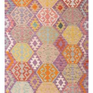 Kelimteppe - Splash - 172 x 122 cm - flerfarget