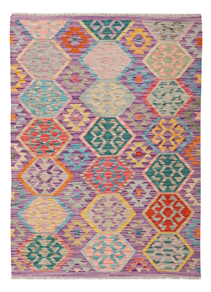 Kelimteppe - Splash - 173 x 124 cm - flerfarget