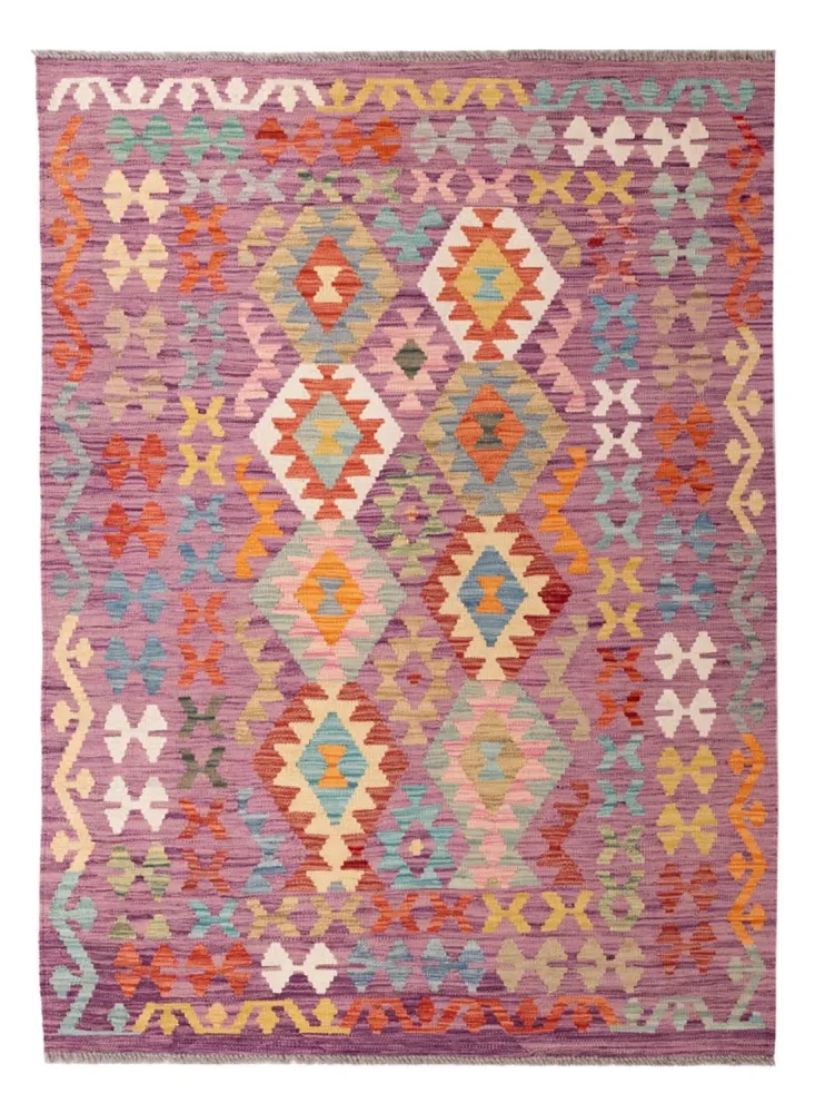 Kelimteppe - Splash - 173 x 124 cm - flerfarget
