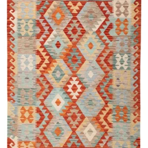 Kelimteppe - Splash - 174 x 125 cm - flerfarget