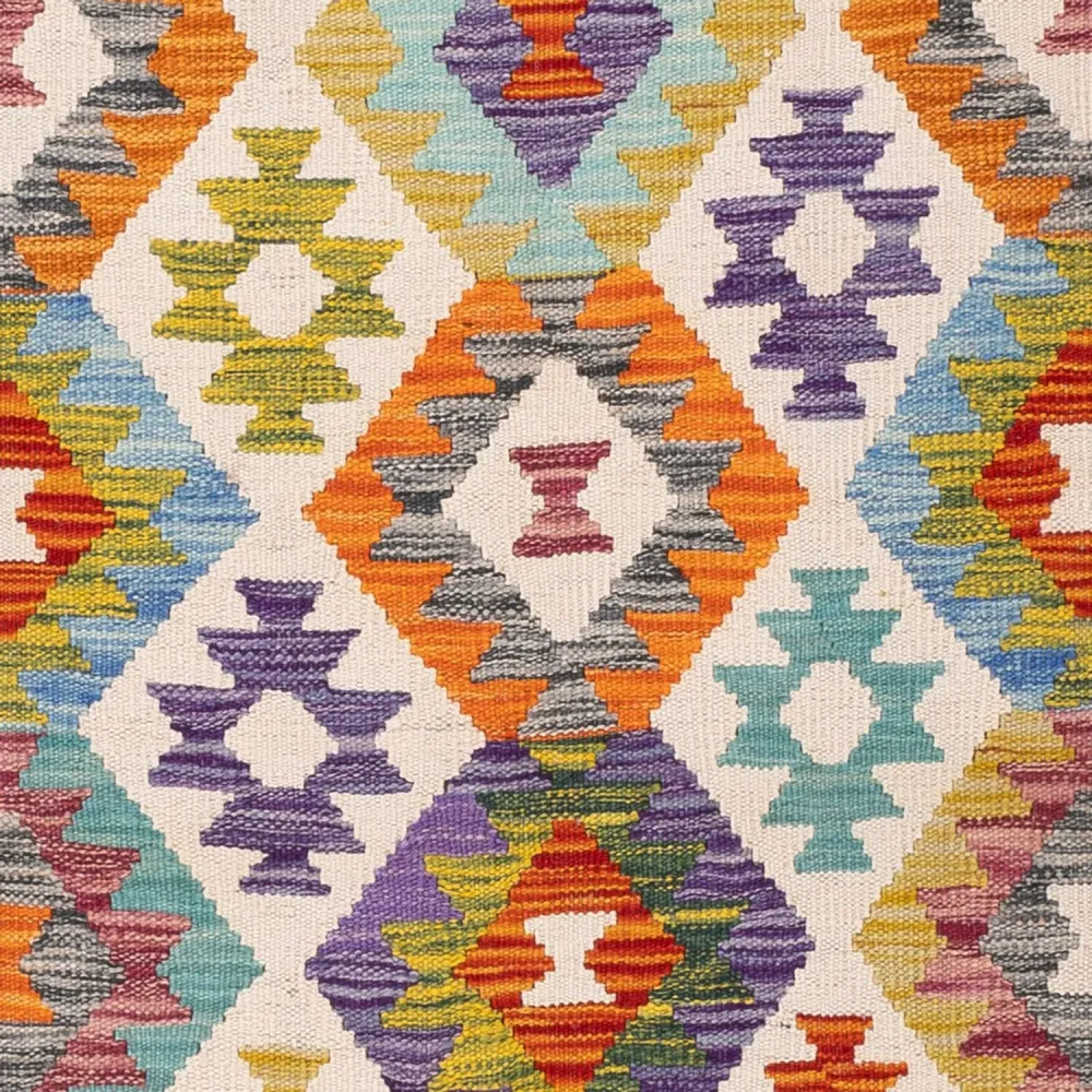 Kelimteppe - Splash - 174 x 127 cm - flerfarget