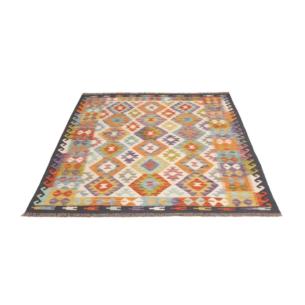 Kelimteppe - Splash - 174 x 127 cm - flerfarget