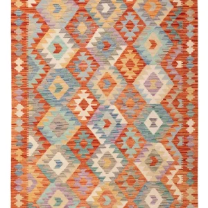 Kelimteppe - Splash - 175 x 124 cm - flerfarget