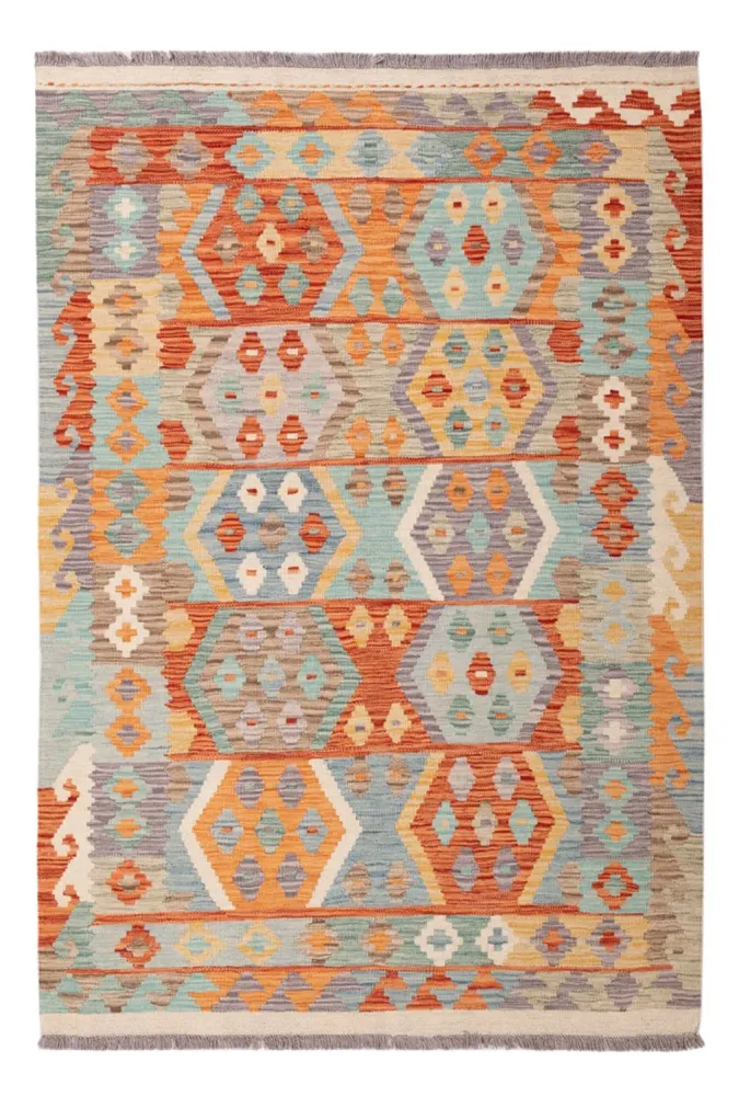 Kelimteppe - Splash - 177 x 125 cm - flerfarget