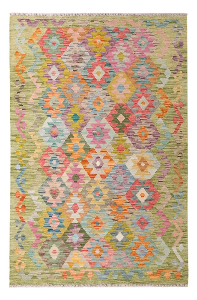 Kelimteppe - Splash - 181 x 120 cm - flerfarget