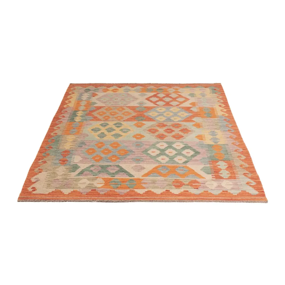 Kelimteppe - Splash - 182 x 124 cm - flerfarget