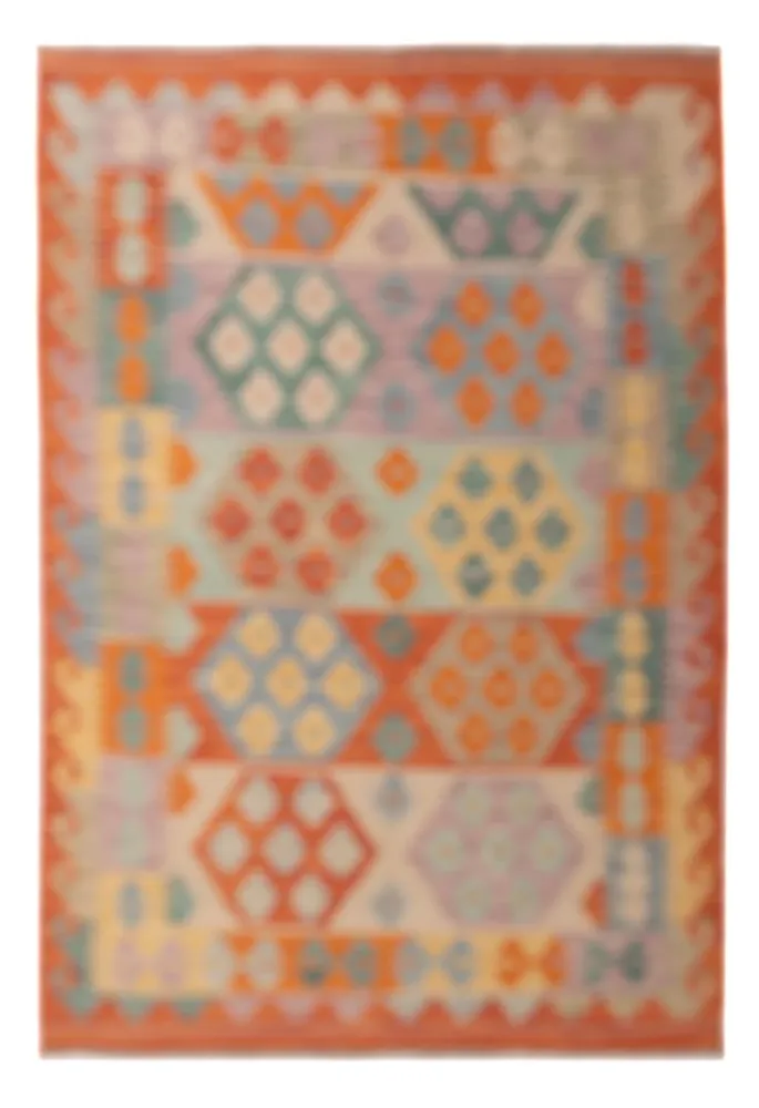 Kelimteppe - Splash - 182 x 124 cm - flerfarget