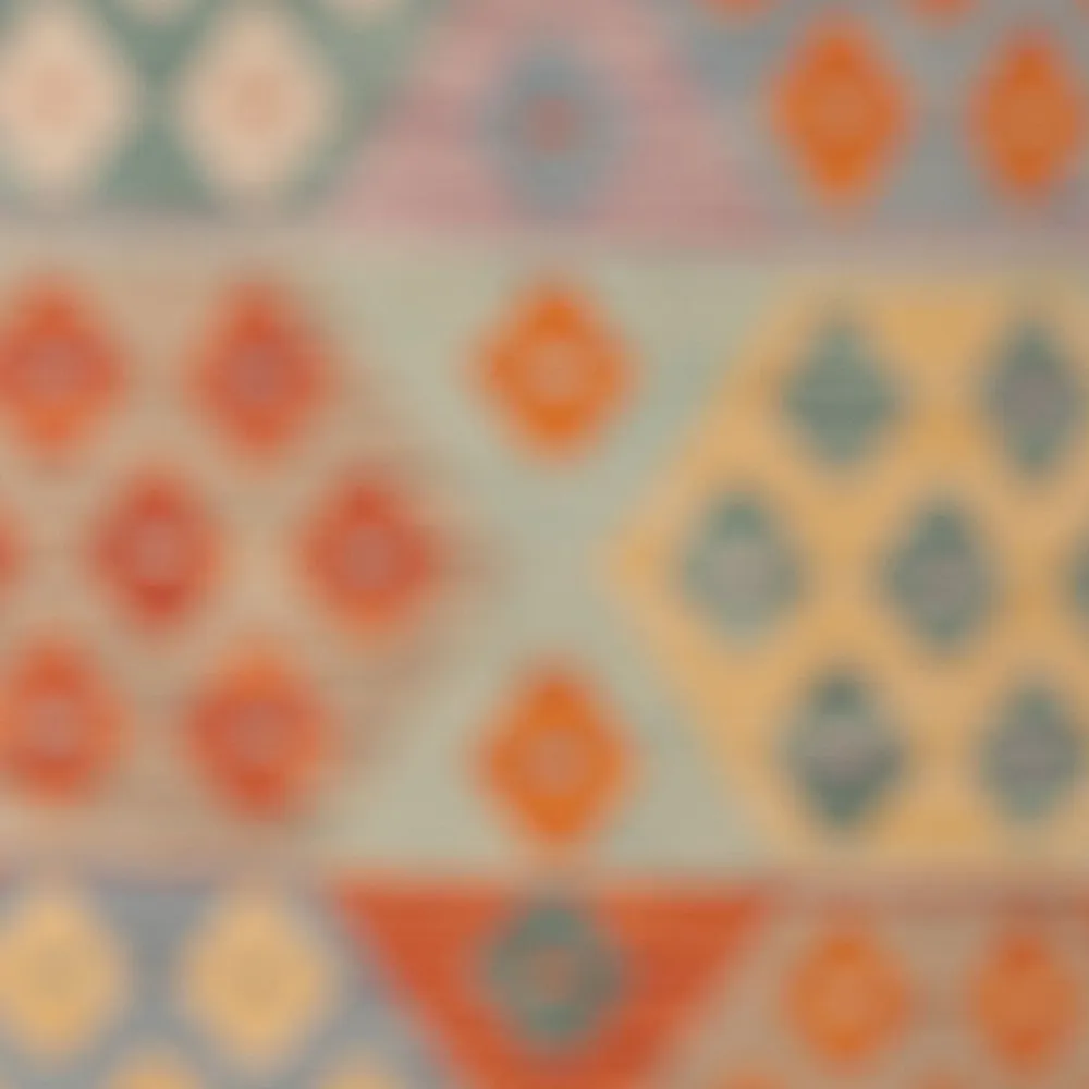 Kelimteppe - Splash - 182 x 124 cm - flerfarget